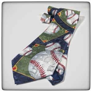 Renaissance Baseball Necktie Gorgeous Iridescence